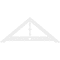 Ekena Millwork Pitch Artisan Architectural Grade PVC Gable Pediment, 60"W x 25"H x 1"P (10/12) GPP060X025X100ART - alternate 2